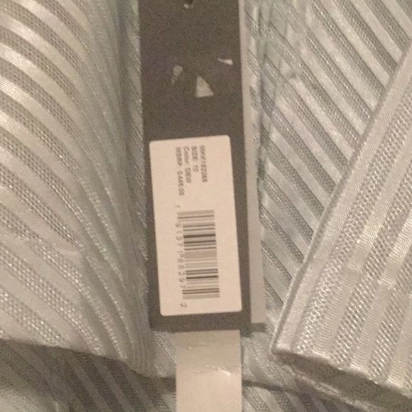 Halston Strapless Founce Dress Dew Cocktail - Picture 9 of 14